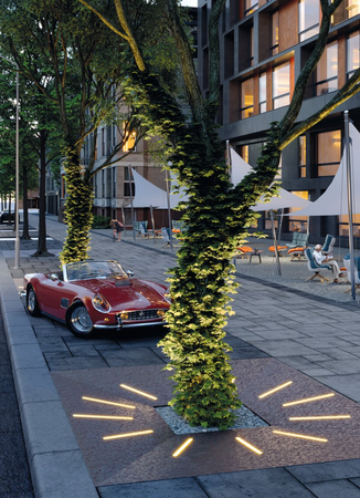 Profil LED HR-MAX srebrny anodowany do budowy opraw najazdowych KLUŚ 1m