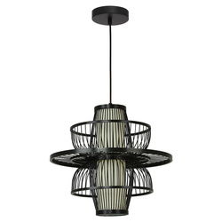 Light prestige Astra wisząca rattan czarna LP-3110/1P BK