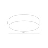 Lampa sufitowa RONDO WHITE Plafon 4xE27