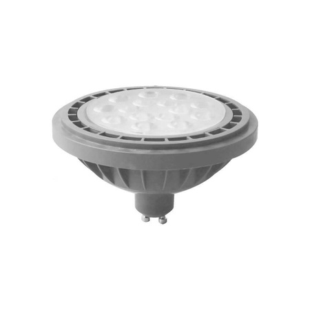 Żarówka LED AR111 GU10 8W ciepła 3000k szara