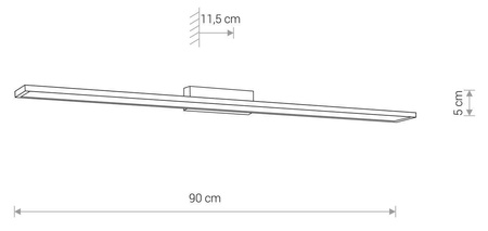Nowodvorski Kinkiet chrom LATH LED 