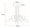 Lampa sufitowa K-3611 z serii DEZE