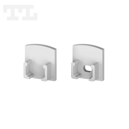 Komplet zaślepek bocznych szarych P5-1 (1 szt. z otworem, 1 szt bez otworu) (nr kat 770501)