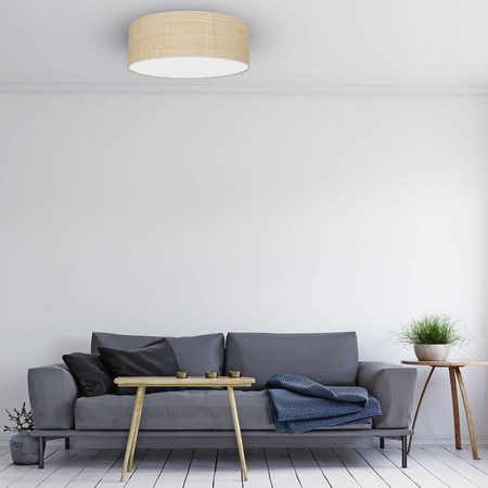 Lampa sufitowa MARSHALL WHITE / RATTAN 3xE27