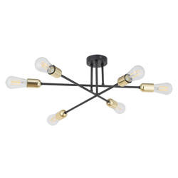 Lampa sufitowa VISTA Gold 6xE27