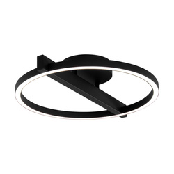 Lampa sufitowa LED do sypialni, czarny okrąg K-8231 z serii TIVOLI