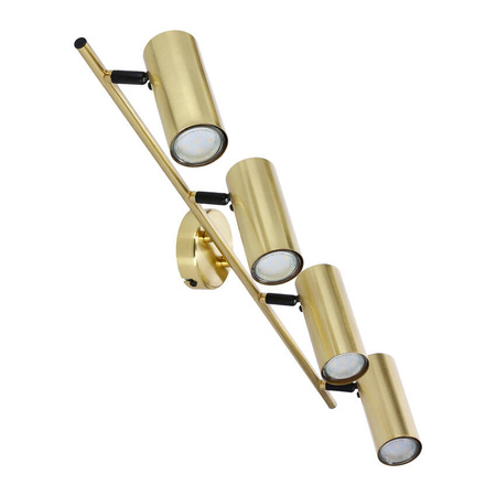 Lampa mosiądz ścienna/sufitowa listwa 4x15W Colly 94-01740