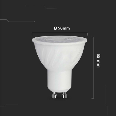 Żarówka LED V-TAC SAMSUNG CHIP GU10 6W 10st VT-249 4000K 445lm 5 Lat Gwarancji