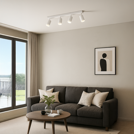 Oprawa Pipe Ring Spot Biały 4xGU10