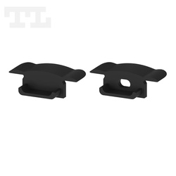 Komplet zaślepek bocznych czarnych P6-1 (1 szt. z otworem, 1 szt bez otworu) (nr kat 770603)