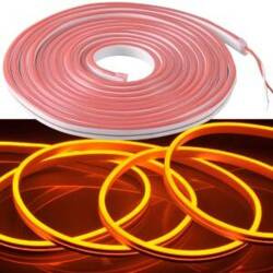 Taśma LED NEON 24V 5m Pomarańczowy IP65