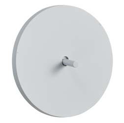 Włącznik podtynkowy okrągły metalowy krzyżowy TOGGLICA ROUND 4U biały mat