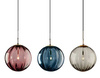 Lampa wisząca sufitowa szklana PANDORA szara