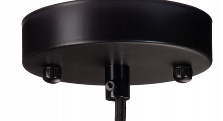 Szklana Lampa wisząca karbowana Retro bursztynowa 30cm