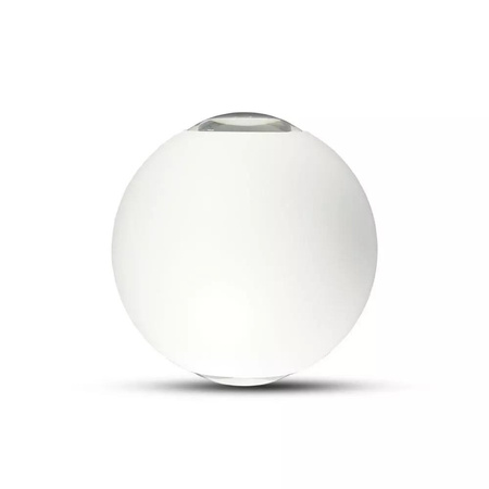 Kinkiet Ścienny V-TAC 4W LED Biały Okrągły IP65 VT-836-W 4000K 476lm