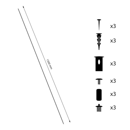 Zawiesie do szyny magnetic track 5mm