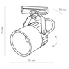 Tk Lighting TRACER WHITE 1 TL-014 COB 3W