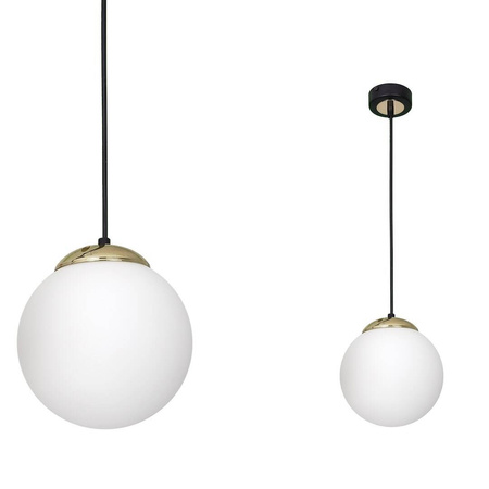 Lampa wisząca SPARTA WHITE / GOLD 1xE27