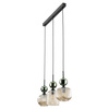 SOPHIA GREEN COGNAC LAMPA WISZĄCA 3XE14