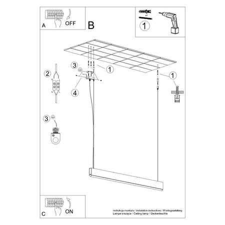 Lampa wisząca drewniana LYKKE LED 29W 3000K 120cm