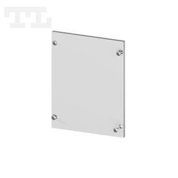 Zaślepka aluminiowa srebrna P23-10 bez otworu (wkręty w komplecie) (nr kat 77231012)