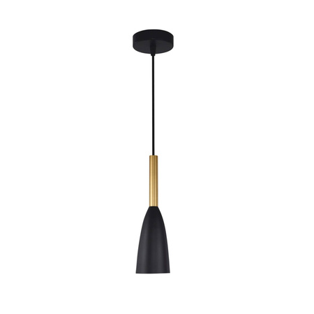 Solin lampa wisząca czarno/złota LP-181/1P BK/GD