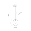 Lampa wisząca ELIO Transparent 1xE27
