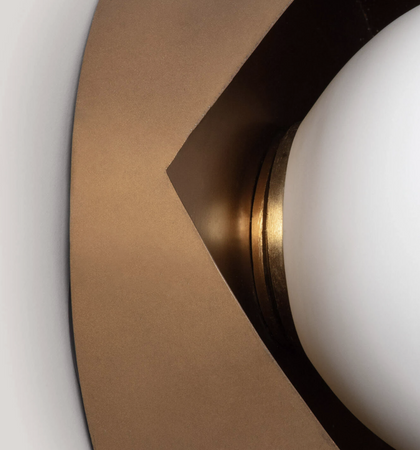 Stylowy Kinkiet z Metalu i Szkła Ishan III 1xE27 złoty