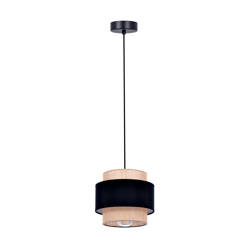 Lampa wisząca boho z podwójnym abażurem K-5230 z serii GATO