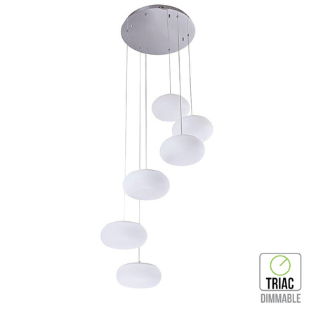 Oprawa Zwieszana V-TAC 72W LED Triac Ściemnialna Biała VT-7390 3000K 6500lm 3 Lata Gwarancji
