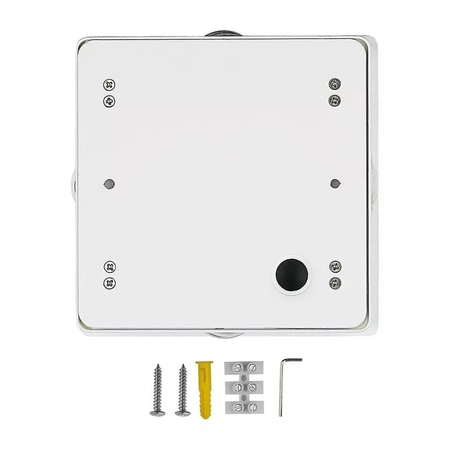 Oprawa Ścienna V-TAC 4W LED IP65 Biały Kwadrat VT-704 4000K 440lm