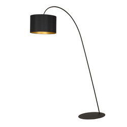 Nowodvorski Lampa podłogowa czarna złota ALICE L