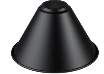 Klosz metalowy mały czarny stożek E27 LOFT