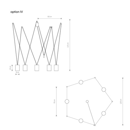 Nowodvorski Lampa wisząca czarno złota MORE TONE 