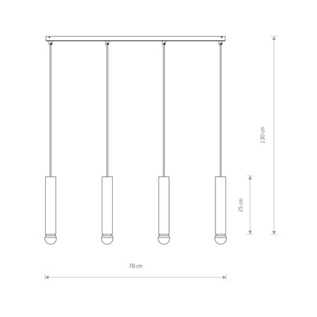 Nowodvorski Lampa wisząca czarna mosiądz BATON