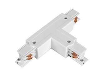Złączka 3- fazowa biała typu "T" do szyny oświetleniowej