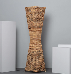 Lampa podłogowa BIJE z włókien naturalnych BOHO