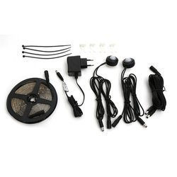 Taśma LED 2 x 1,5m z czujnikami ruchu 3000K ciepła do sypialni