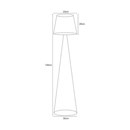 Lampa podłogowa K-4643 z serii SOUL BLACK