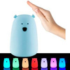 Lampa silikonowa Led MIŚ Niebieski "TAP TAP", wbudowany akumulator, USB