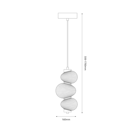 Lampa wisząca BOLLA SMOKED 12W LED
