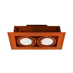 LAMPA PODTYNKOWA BLOCCO POMARAŃCZOWY 2x7W GU10 LED