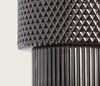 Lampa Wisząca z Metalu i Szkła dymiona Berila