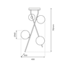 Lampa sufitowa INTER 4xE14 kule