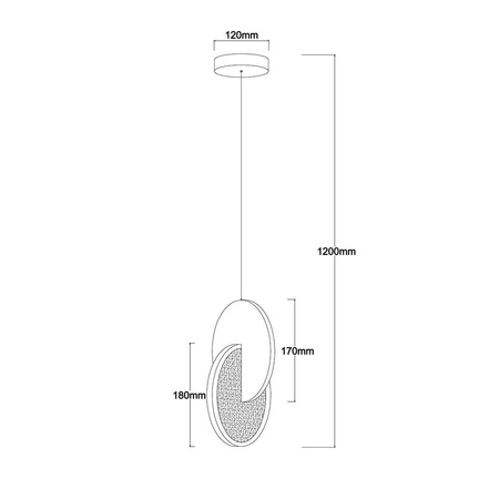 Lampa wisząca Circlo chrom LED CCT