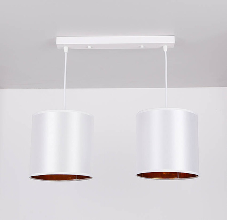 Lampa wisząca biała listwa 2xE27 Atlanta 32-00644