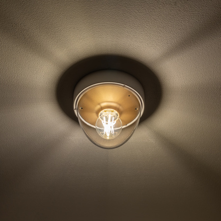 Nowodvorski Lampa sufitowa zewnętrzna biało złota NOOK 