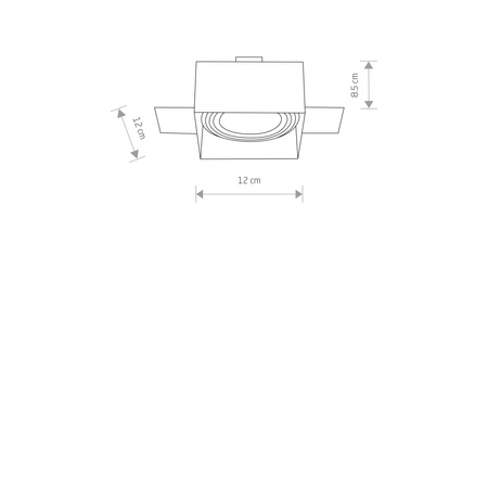 Nowodvorski Lampa punktowa podtynkowa biała MOD PLUS