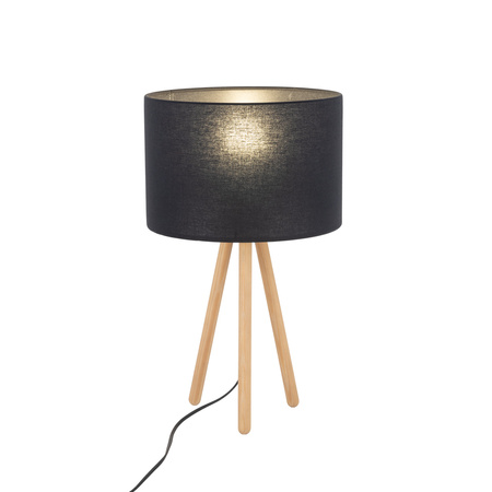 Lampka nocna TOKYO BLACK E27 Sosna