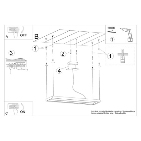 Lampa Wisząca FELIX CONCRETE 1xE27 szara